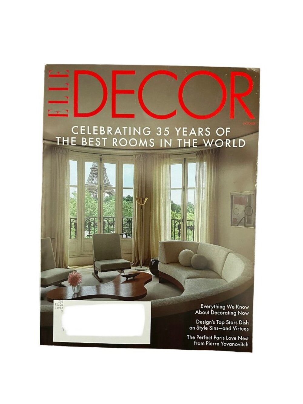 Elle Decor Magazine October 2024 Celebrating 35 Years of the Best Rooms in World